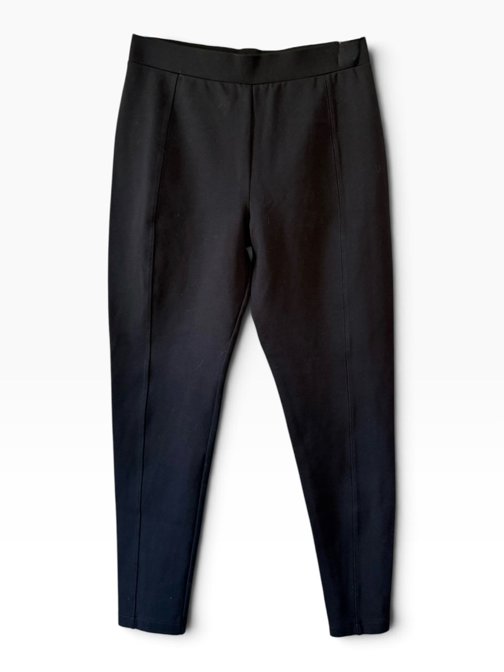 Nordstrom Ponte Knit Seamed Pull On Leggings Black Size Small